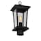 Cwi Lighting Leawood 1 Light Black Outdoor Lantern Head 0413PT8-1-101 - alternate 5